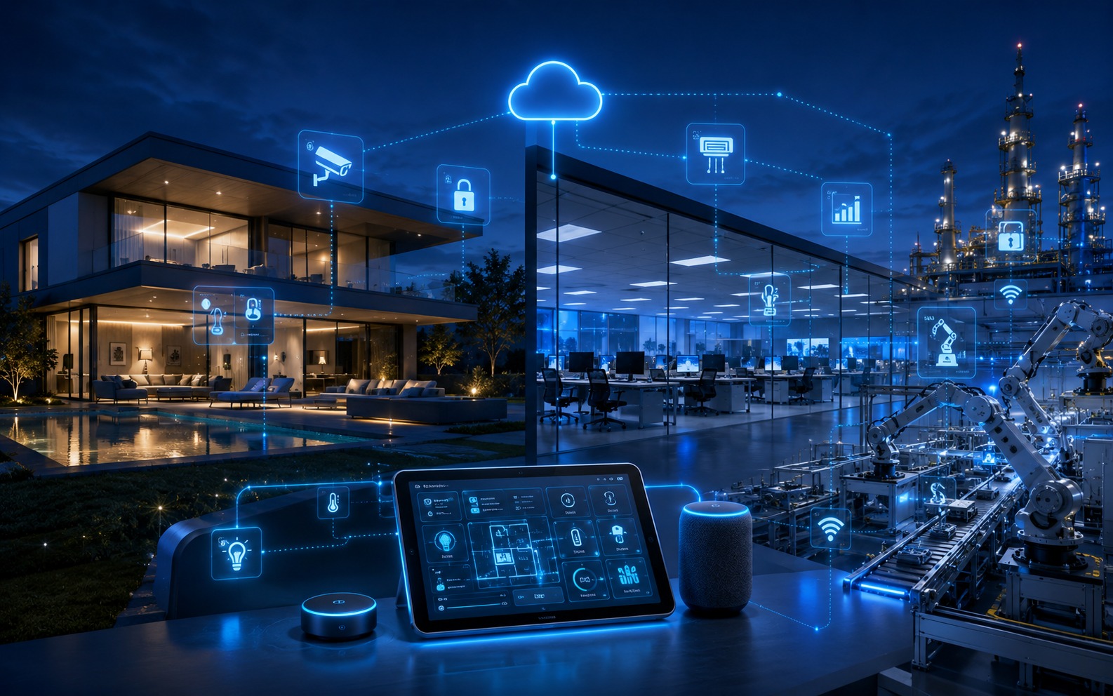 Ambiente automatizado com tecnologia inteligente
